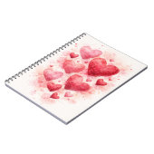 Journal Cœurs Aquarelle (Côté gauche)
