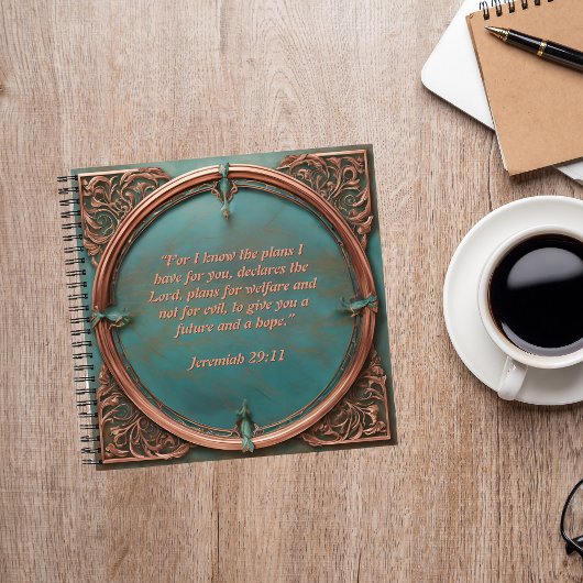 Journal Copper Frame Turquoise Passez du temps ave
