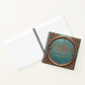 Journal Copper Frame Turquoise Passez du temps ave (Intérieur)