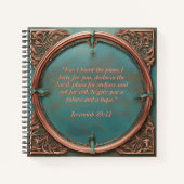Journal Copper Frame Turquoise Passez du temps ave (Devant)