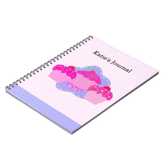 Journal Cupcake Rose (Côté gauche)