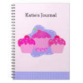 Journal Cupcake Rose (Devant)
