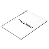 Journal d'affirmation pour enfants Je suis assez (Côté gauche)