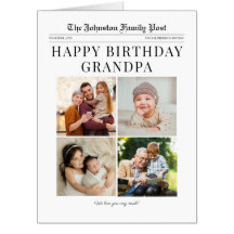 Journal d'anniversaire géant personnalisable