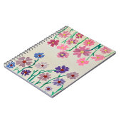 Journal d'aquarelle florale colorée (Côté gauche)