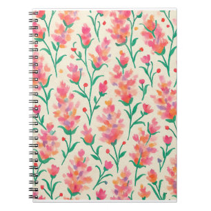 Journal d'aquarelle rose et verte