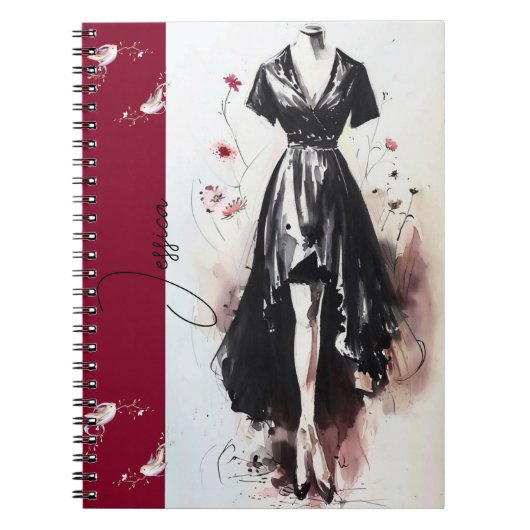 Journal d'art à silhouette victorienne sulfureuse (Devant)