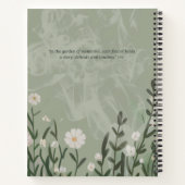 Journal d'autosoins : Green Floral Mindfulness (Dos)