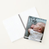 Journal de bébé personnalisé avec photo et nom (Intérieur)