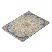 Journal de blanc de mandala de bleu et d'or (Côté gauche)