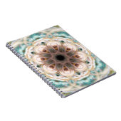 Journal de blanc de mandala de Shell de turquoise (Côté Droit)