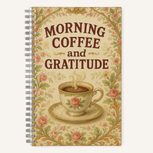 Journal De Café Et Gratitude Du Matin