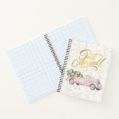 Journal de cahier vintage | juste mariés (Intérieur)