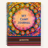 Journal de camp de vacances couleur personnalisé a (Devant)
