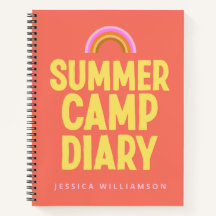 Journal de camp d'été personnalisé à Orange