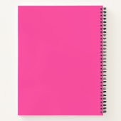 Journal de camp d'été personnalisé en rose (Dos)