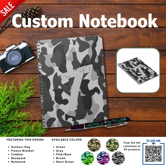 Journal de Camping | AJOUTER INITIAL Camouflage En
