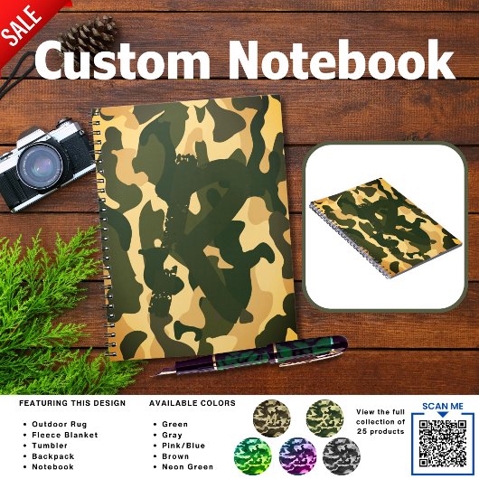 Journal de Camping | AJOUTER INITIAL Camouflage En