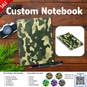Journal de Camping AJOUTER INITIAL Camouflage En