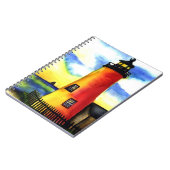 journal de carnet d'aquarelle de phare (Côté gauche)