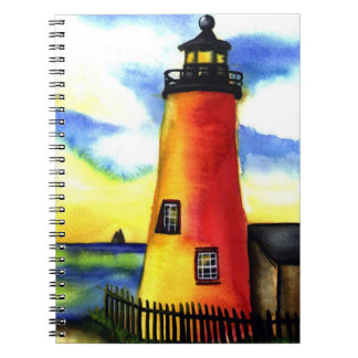 journal de carnet d'aquarelle de phare