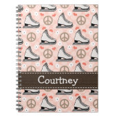 Journal de carnet de notes à spirale de patinage (Devant)
