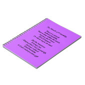 Journal de carnet de poème d'amitié (Côté gauche)