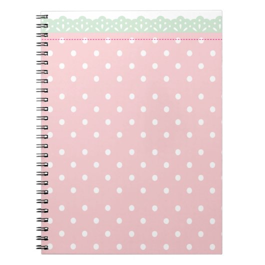 Journal de Carnet Polka-Dot rose (Devant)