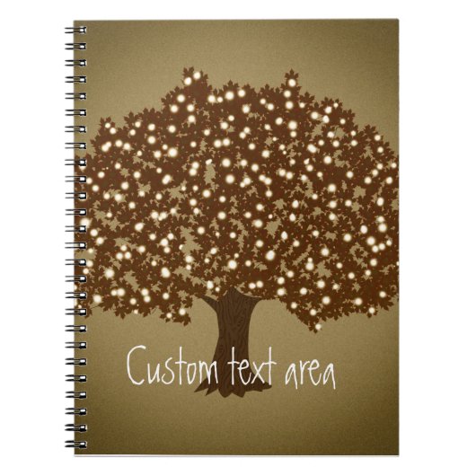 Journal de carnet rustique vintage arboré (Devant)