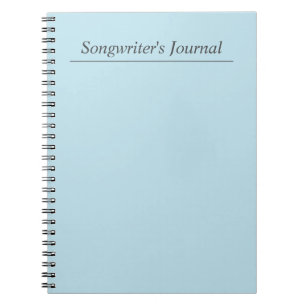 Journal de chanson bleu customizable