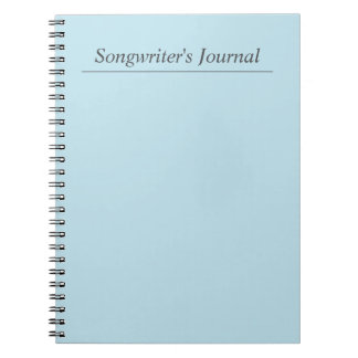 Journal de chanson bleu customizable