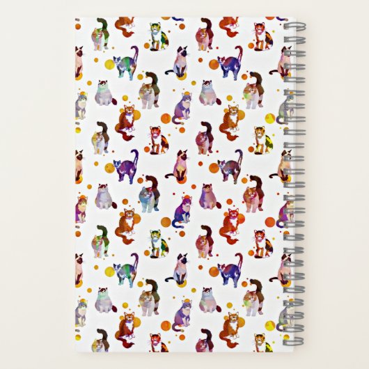 Journal de chats colorés (Verso)