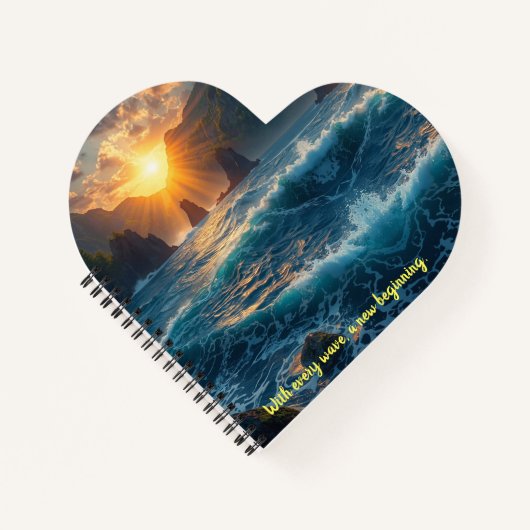 Journal de citation inspirant du coucher de soleil (Devant)
