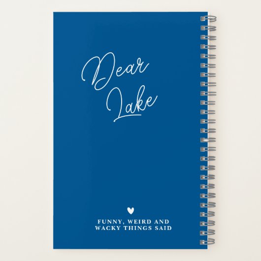 Journal de citations de famille drôles personnalis (Verso)