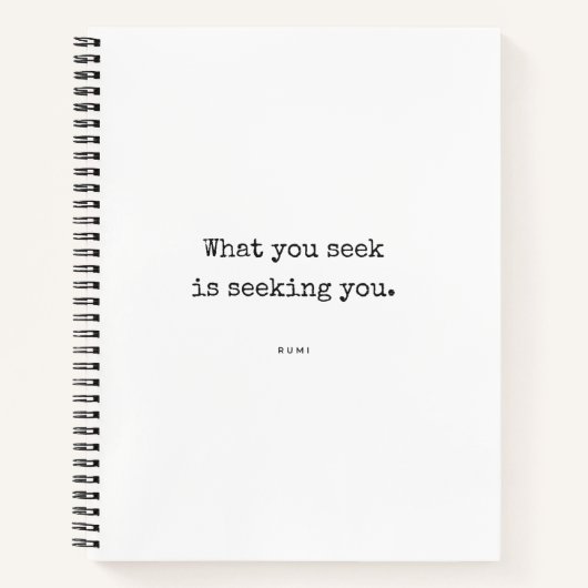 Journal de citations de Rumi - Ce que vous cherche (Devant)