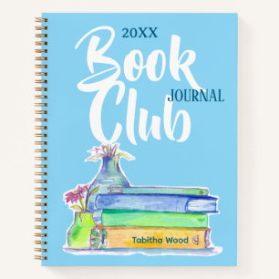 Journal de Club de Lecture Personnalisé Fleurs Ble