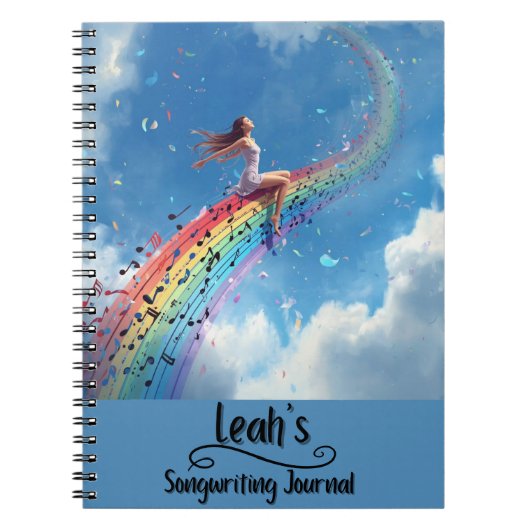 Journal de composition de chansons personnalisé, r (Devant)