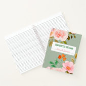 Journal de composition personnalisée en vert clair (Intérieur)