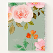 Journal de composition personnalisée en vert clair (Dos)