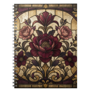 Journal de conception de vitrail rose