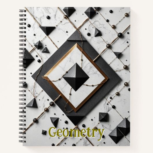 Journal de conception géométrique / carnet (Devant)