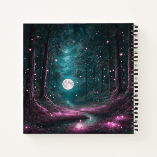 Journal de couverture rigide de Pleine lune et de (Dos)