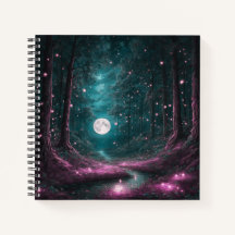 Journal de couverture rigide de Pleine lune et de