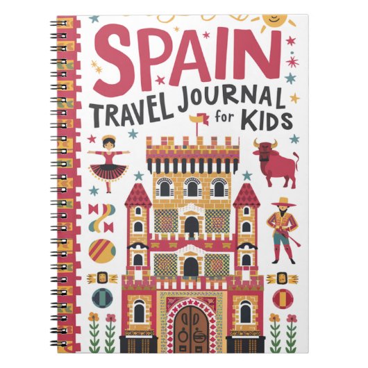 Journal de croisière en Espagne pour enfants (Devant)