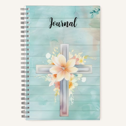 Journal de croix florale bleue (Recto)