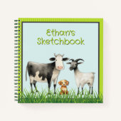 Journal de croquis personnalisé pour enfants sur l (Devant)