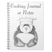 Journal de cuisine avec photo de l'ours de Panda (Devant)