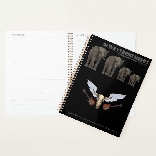 Journal de dates de James Michael Miller (Devant avec enveloppe)