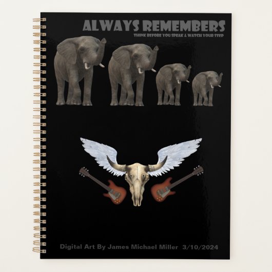 Journal de dates de James Michael Miller (Devant)