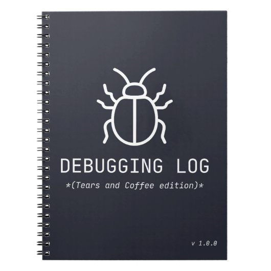 Journal de débogage Édition Larmes et Café Program (Devant)